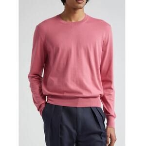 $1,250 NWT TOM FORD Sea Island Cotton Sweater in Flamingo | Size 54